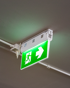 Directional Exit Light